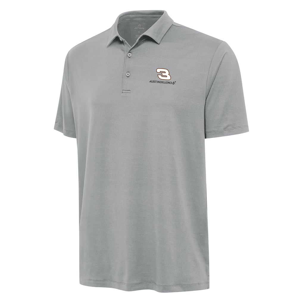  Austin Dillon Antigua Reprocess Polo - Gray